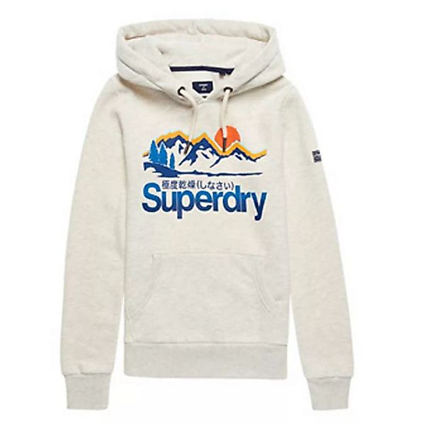 Superdry Core Logo Great Outdoors Kapuzenpullover XL Oatmeal Marl günstig online kaufen