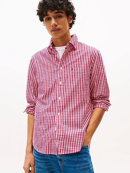 Tommy Hilfiger Langarmhemd "FLEX POPLIN GINGHAM SHIRT" günstig online kaufen