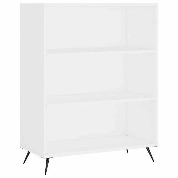 VidaXL Bücherregal Metall Weiß 69,5x32,5x90 cm Holzwerkstoff günstig online kaufen