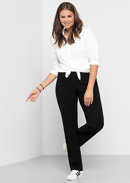 Sheego Jerseyhose Bengalinhose Innenbeinlänge ca. 89 günstig online kaufen