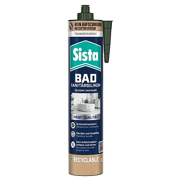 Sista Bad-Sanitärsilikon Transparent 280 ml günstig online kaufen