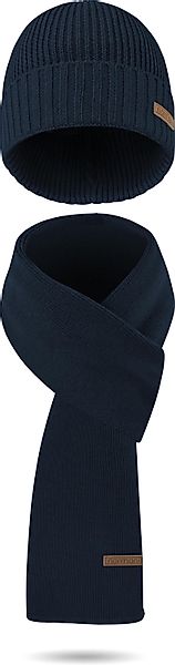 normani Strickmütze Winterset aus Merinowolle Schal günstig online kaufen