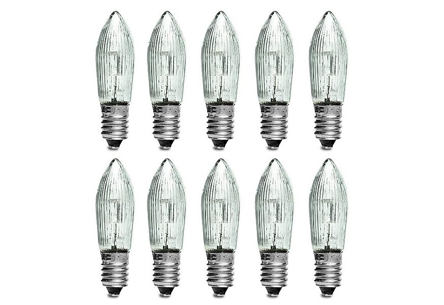 SIKORA Schwibbogen E10 LED Ersatzbirnen 10-55V 0,1W E10 10er Set günstig online kaufen