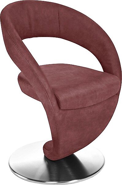 K+W Komfort & Wohnen Drehstuhl »Wave« () Design-Drehstuhl, Drehteller in Ed günstig online kaufen
