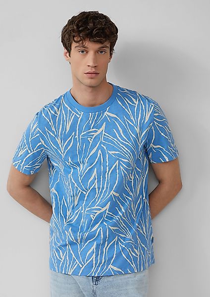 s.Oliver Kurzarmshirt Baumwollshirt mit Print und günstig online kaufen