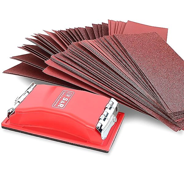 S&R Schleifpapier Set mit Handschleifer 165 günstig online kaufen