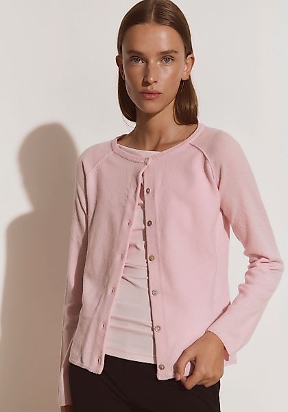 rosemunde Strickjacke "LAICA" Knöpfe als Verschluss, Rundhalsausschnitt, Sc günstig online kaufen