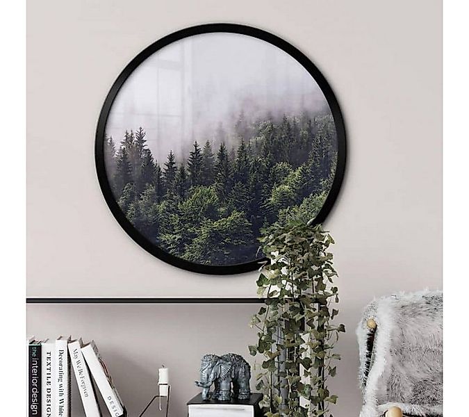 K&L Wall Art Bilderrahmen MDF Holz Bilderrahmen Rund ohne Poster Gallerie H günstig online kaufen