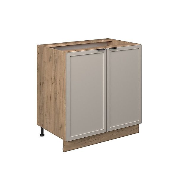 Vicco Spülenunterschrank Fame-Line, GrauBeige/Goldkraft Eiche, 80 günstig online kaufen