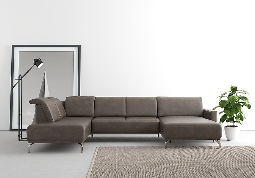 sit&more Wohnlandschaft "Bailando U-Form" wahlweise mit Kopfteilverstellung günstig online kaufen