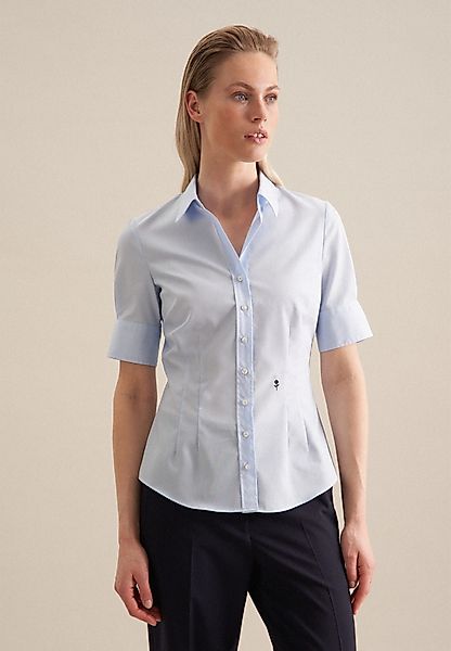 seidensticker Hemdbluse Schwarze Rose Kurzarm Kragen günstig online kaufen