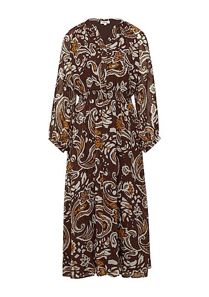 s.Oliver Midikleid Kleid Chiffonkleid mit Effektgarn günstig online kaufen