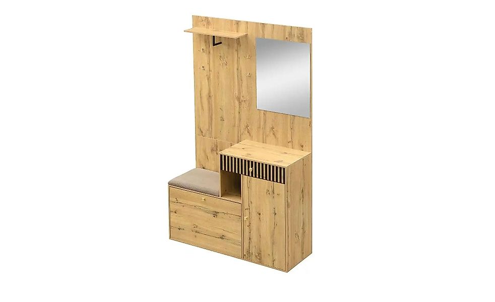 Garderobenset   ¦ holzfarben ¦ Maße (cm): B: 110 H: 185,5 Garderoben & Klei günstig online kaufen