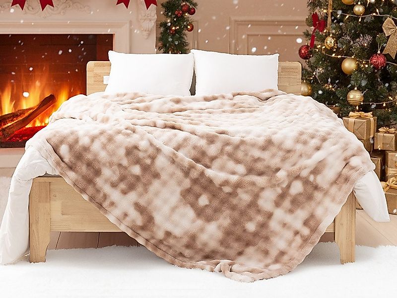 Wohndecke Kunstfell-Decke, Premium Kuscheldecke weich beidseitig, ORHOPUI, günstig online kaufen