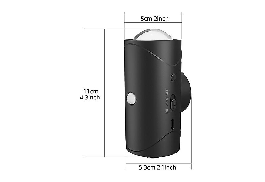 PRIISF LED Würfel Akku Wandleuchte mit Bewegungsmelder Wandlampe RGB Up Dow günstig online kaufen