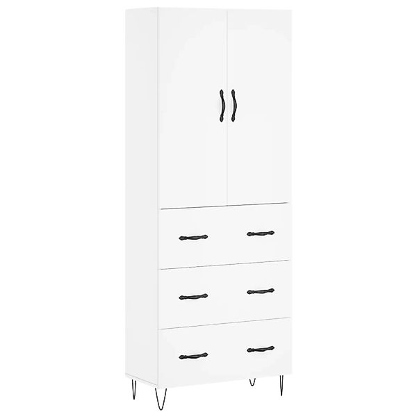 vidaXL Highboard Weiß 69,5x34x180 cm Holzwerkstoff 3198081 günstig online kaufen