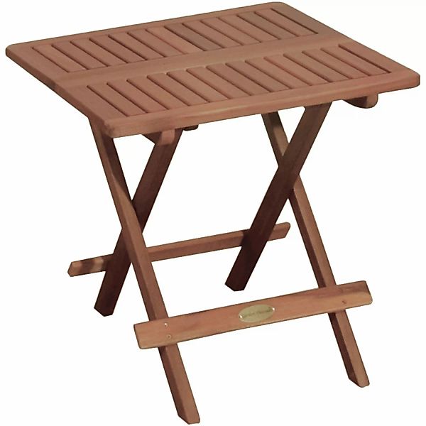Garden Pleasure Klapptisch Los Angeles Quadratisch Natur 50 cm x 50 cm günstig online kaufen