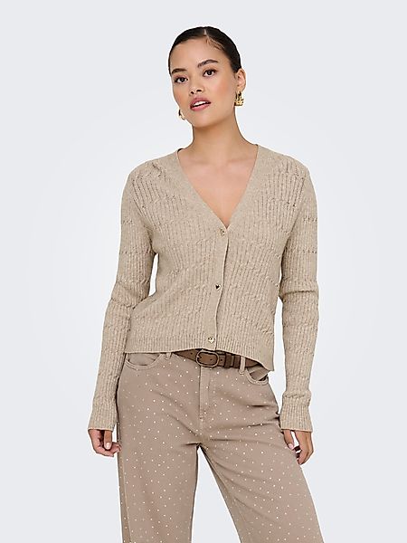 ONLY Strickjacke ONLKATIA LS CABLE V-NECK günstig online kaufen