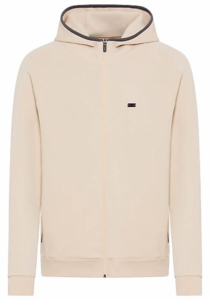 BOSS Kapuzensweatjacke "Sense" us Baumwoll-Mix mit kontrastierenden Einfass günstig online kaufen