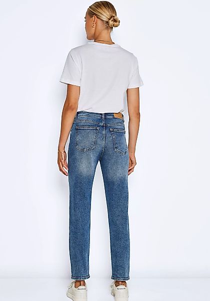 Noisy May Damen Jeans NMMON Straight Fit Blau - Dark Blue Denim günstig online kaufen