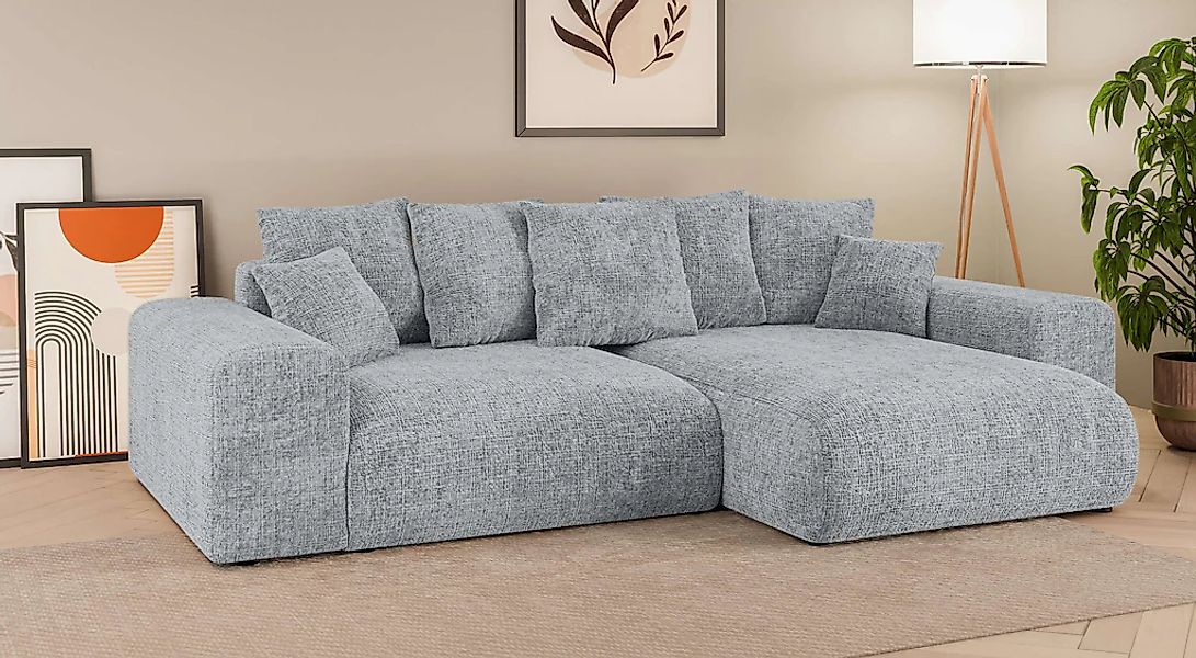 Home affaire Ecksofa "LAKESIDE mit Bettfunktion und Bettkasten, B/T/H 257/1 günstig online kaufen