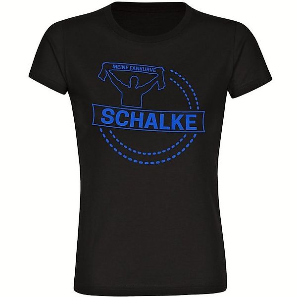 multifanshop T-Shirt Damen Schalke - Meine Fankurve - Frauen günstig online kaufen