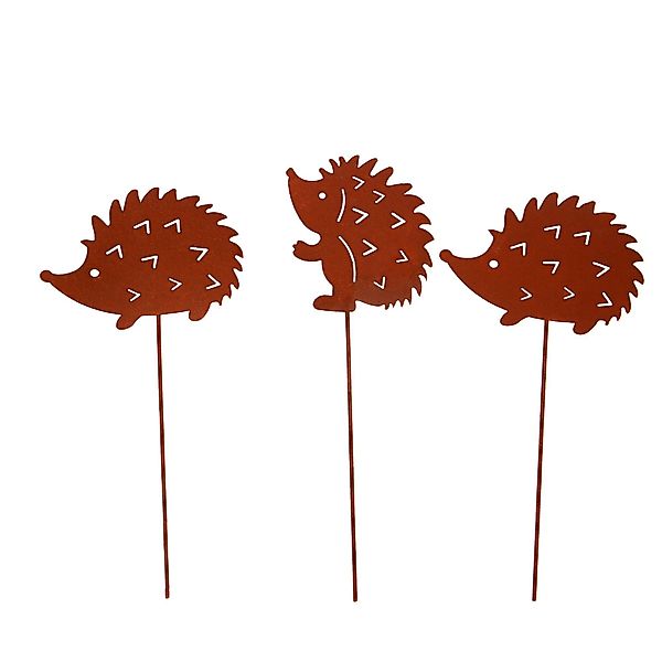 UNUS GARDEN Gartenstecker Stecker Rost Igel günstig online kaufen