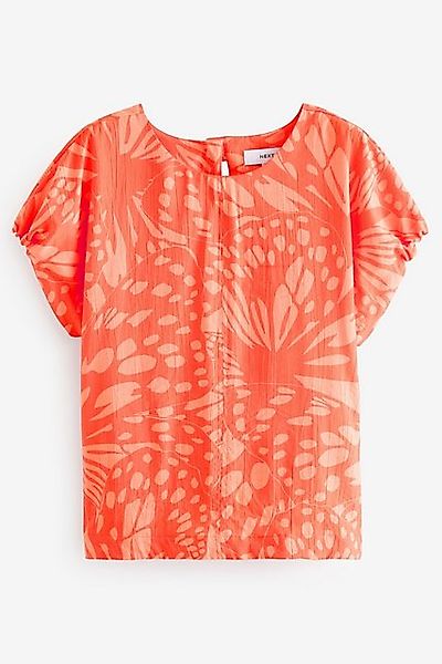 Next T-Shirt Gerafftes, kastiges T-Shirt – günstig online kaufen
