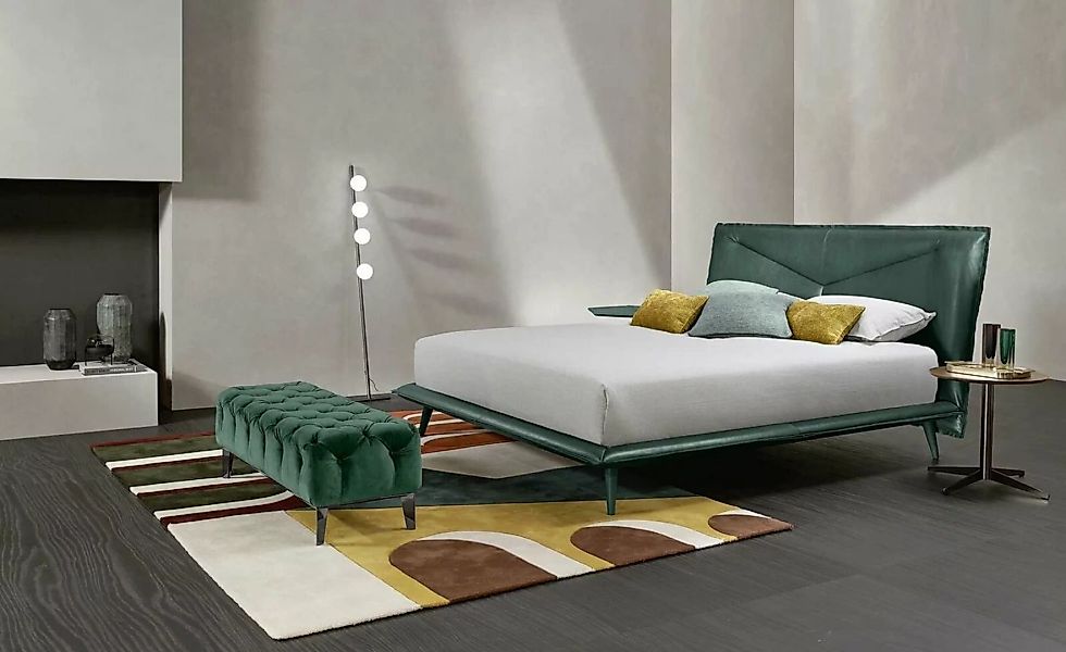 JVmoebel Bett Doppel Bettrahmen Luxus Schlafzimmer Bett Doppelbett Holz Grü günstig online kaufen