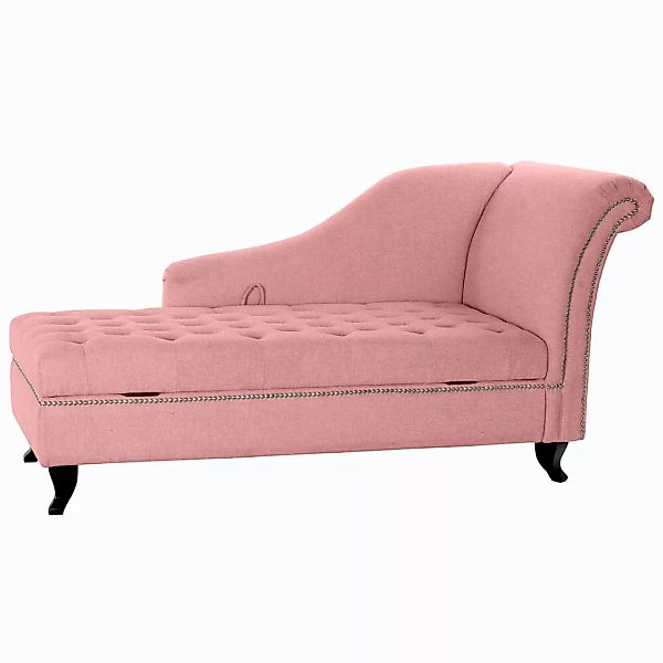 Chaise Longue Dkd Home Decor Rosa 165,5 X 69 X 83 Cm Schaum Schwarz Metall günstig online kaufen