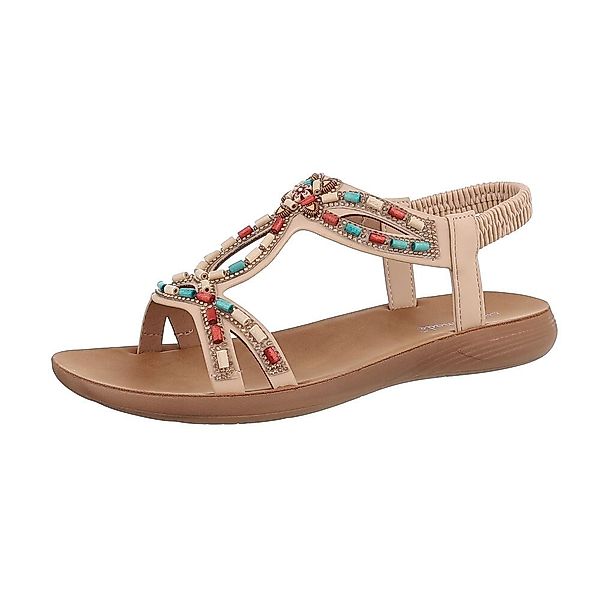 Ital-Design Damen Freizeit Riemchensandalette (86345015) Flach günstig online kaufen