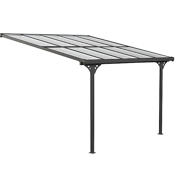 Westmann Terrassendach Aluminium B x T: 313 cm x 300 cm Schwarz günstig online kaufen