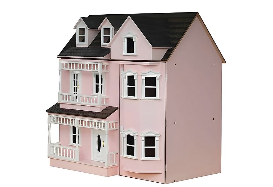 Streets Ahead Dollshouse Puppenhaus Puppenhaus Exmouth pink bemalt Bausatz günstig online kaufen