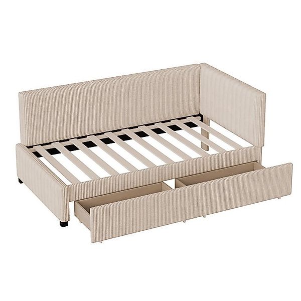 Gotagee Polsterbett Schlafsofa Multifunktionsbett Einzelbett mit 2 Schublad günstig online kaufen