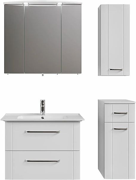 Saphir Badmöbel-Set "Badmöbel-Set Serie 3006 4-teilig Keramik-Waschtisch mi günstig online kaufen