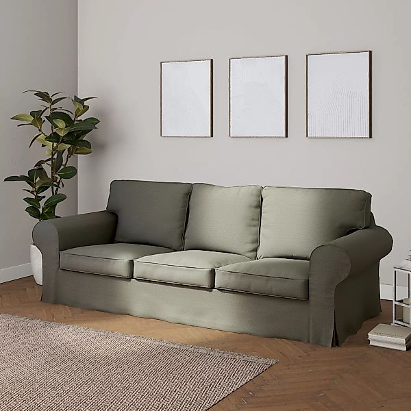 Bezug für Ektorp 3-Sitzer Sofa nicht ausklappbar, grau-beige, Sofabezug für günstig online kaufen