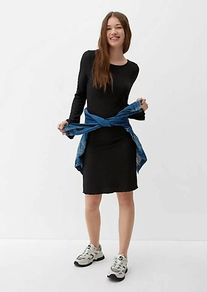 QS Minikleid Kleid mit Crinkle-Struktur günstig online kaufen