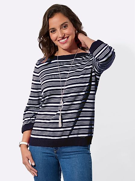 Casual Looks 3/4 Arm-Pullover "Ringel-Pullover" günstig online kaufen