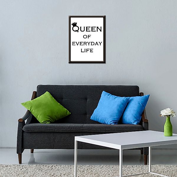 Artland Wandbild »Königin des Alltags«, Sprüche & Texte, (1 St.) günstig online kaufen