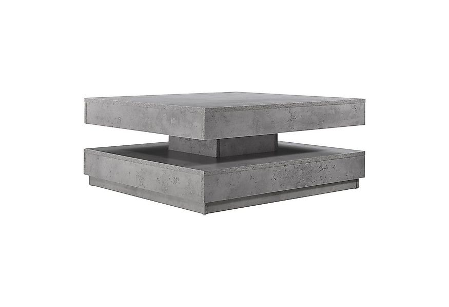 en.casa Couchtisch, »Florenz« quadratisch 76 x 76 x 38 cm Betonoptik günstig online kaufen