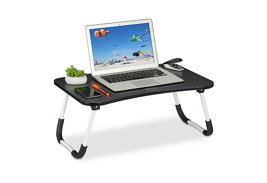 relaxdays Laptoptisch Schwarzer Laptoptisch günstig online kaufen