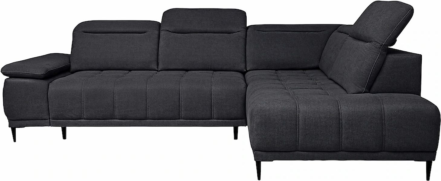 WERK2 Ecksofa "Memo Focus-L, elektrisch erweiterbare Sitztiefe um ca. 30 cm günstig online kaufen
