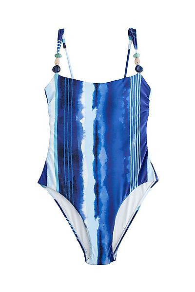 Next Badeanzug Bauchformender Badeanzug, perlenbesetzte Trägern (1-St) günstig online kaufen