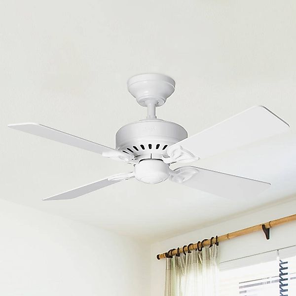 Hunter Bayport Deckenventilator weiß/eiche hell günstig online kaufen