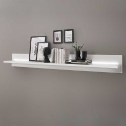 Wandboard Wohnzimmer in Weiß LED Beleuchtung günstig online kaufen