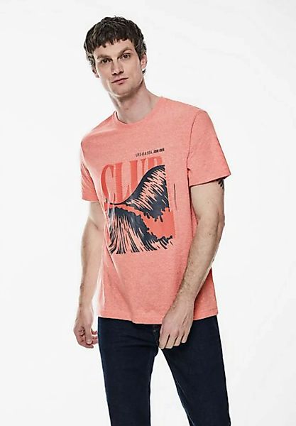 STREET ONE MEN T-Shirt bestehend aus einem Materialmix günstig online kaufen