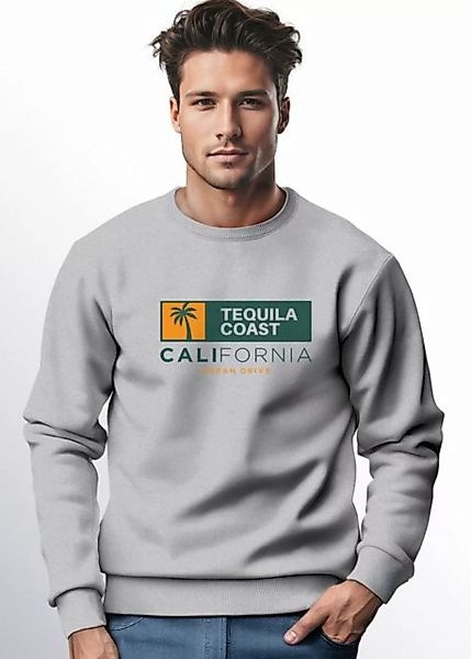Neverless Sweatshirt Sweatshirt Herren Print California USA Tequila Coast A günstig online kaufen
