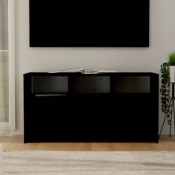Tv-schrank Schwarz 102x37,5x52,5 Cm Spanplatte günstig online kaufen