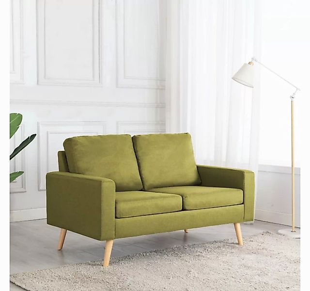 vidaXL Sofa 2-Sitzer-Sofa Grün Stoff Couch günstig online kaufen