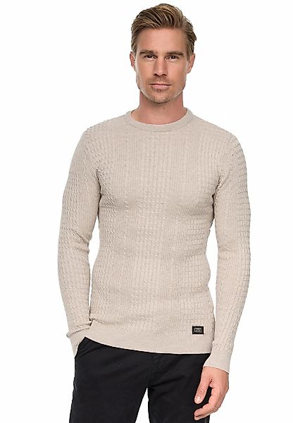 Rusty Neal Strickpullover mit modernem Strickmuster günstig online kaufen